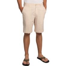52%OFF メンズカジュアルショーツ チャールストンカーキ色の軍服シアーサッカーショーツ - （男性用）フラットフロント Charleston Khakis Seersucker Shorts - Flat Front (For Men)画像
